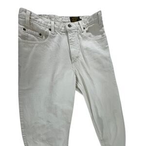 "EDDIE BAUER" Womens 100% Cotton Jeans NO SIZE Tapered Leg Mom Style Vacay Beach